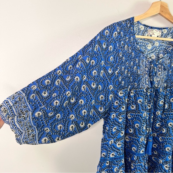 BOG Collective Delft Blue Boho Dress - Picture 5 of 10